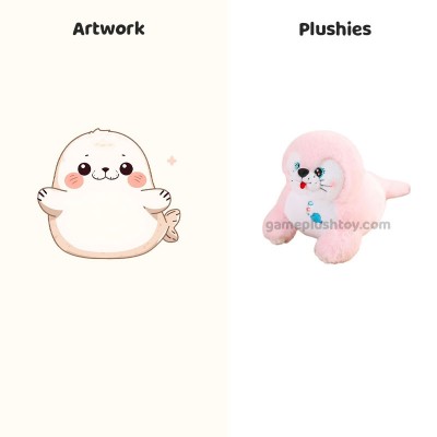 Peluche Phoque, jouet de l'océan kawaii, peluche animal marin pour enfants et décoration intérieure