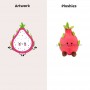 Custom Stuffed Vegetables and Fruit Plush