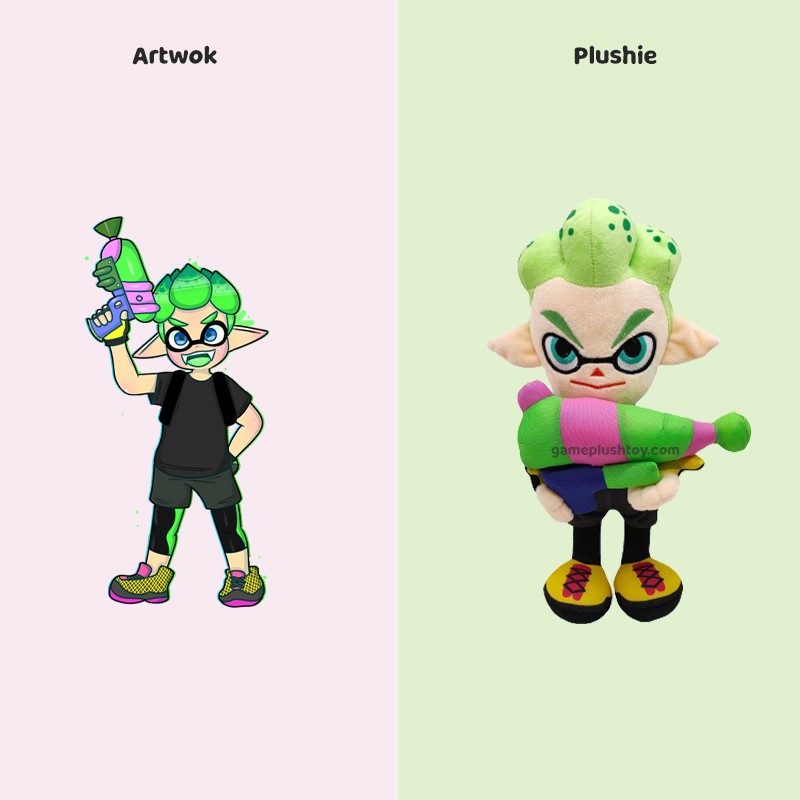 custom big pearl plush splatoon gift for boy girl