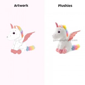 Baby-Einhorn-Plüschtier, personalisierte Kuscheltiere, fliegendes Einhorn-Plüschtier für Kinder