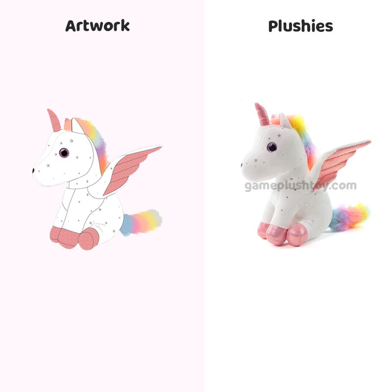Baby-Einhorn-Plüschtier, personalisierte Kuscheltiere, fliegendes Einhorn-Plüschtier für Kinder