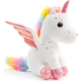 Peluche Licorne Bébé Personnalisée, Jouet Doux Licorne Cheval Volant en Peluche pour Enfants