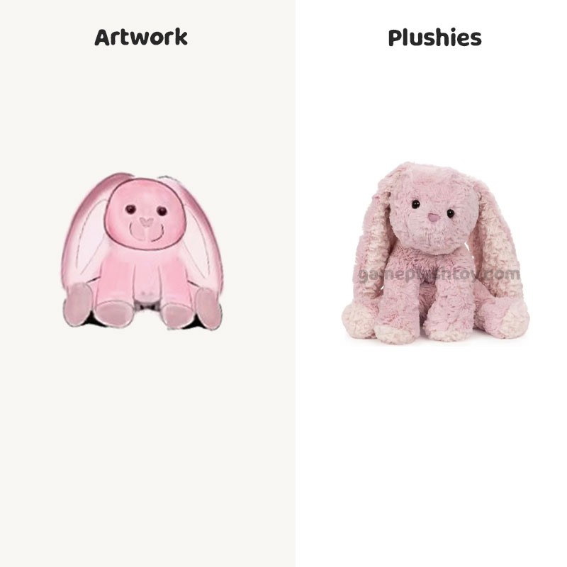 Conejito de peluche rosa personalizado, nuevo y lindo diseño.