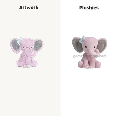 Elefanten-Plüschtier, weiches Kuscheltier für Babys, Jungen und Mädchen