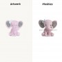 Elefanten-Plüschtier, weiches Kuscheltier für Babys, Jungen und Mädchen