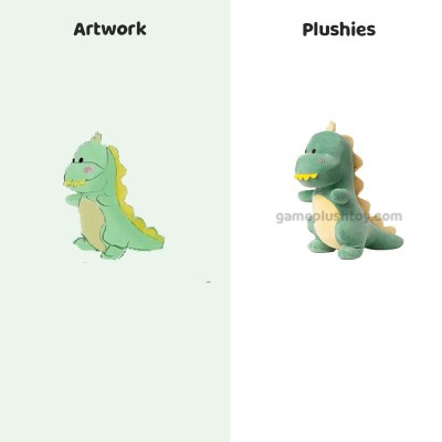 Peluche dinosaure personnalisée, douce et moelleuse, idéale pour les bébés et les enfants.