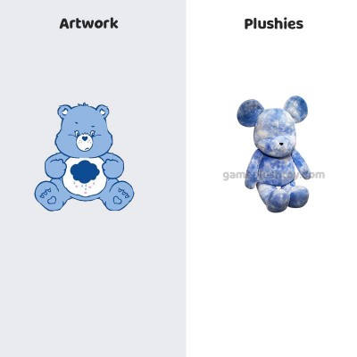 Oso de peluche suave con estampado de arcoíris, peluche grueso para decoración del hogar