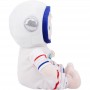 Muñeco de peluche suave para cumpleaños con adorable traje espacial para niños