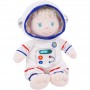 Muñeco de peluche suave para cumpleaños con adorable traje espacial para niños