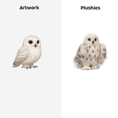 Búho nival de peluche, animal de peluche súper suave, juguete de peluche personalizado, regalo