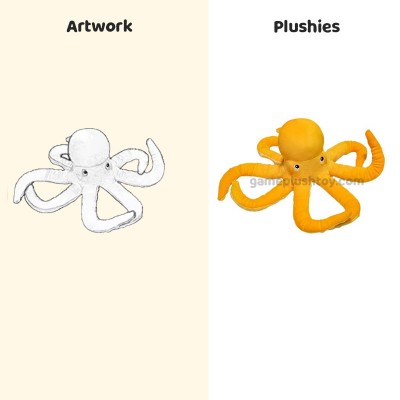 Plüschtier-Oktopus, weiches Meerestier, Plüschpuppe für Kinder & Geschenke