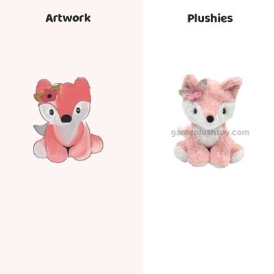 Peluche de zorro del bosque, suave y esponjoso, ideal para niños y regalos.