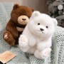 Ours polaire en peluche réaliste, mignon et doux, idéal pour les attractions des zoos.