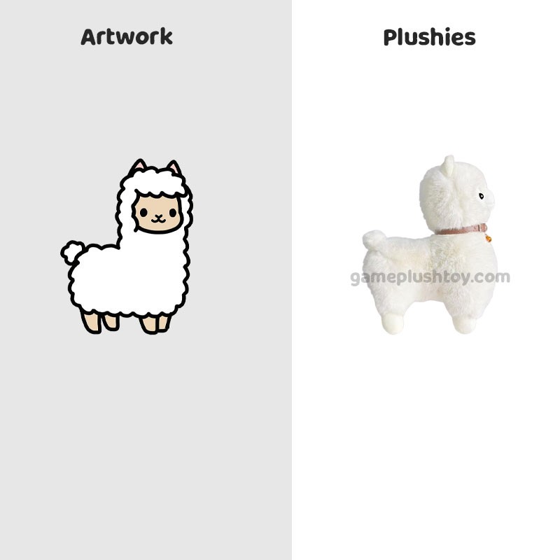 Peluche alpaga avec clochette, 26 cm, douce, animal de la ferme en peluche pour enfants