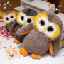 Snowy Owl Plush Toy with Big Eyes for Kids & Home Décor
