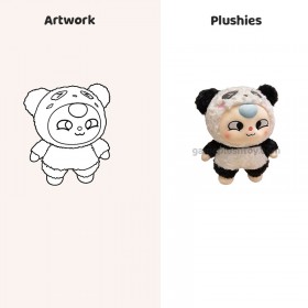 Verwandelbares Panda-Plüschtier – Niedliche, emotionale Puppe – das perfekte Geburtstagsgeschenk für Kinder