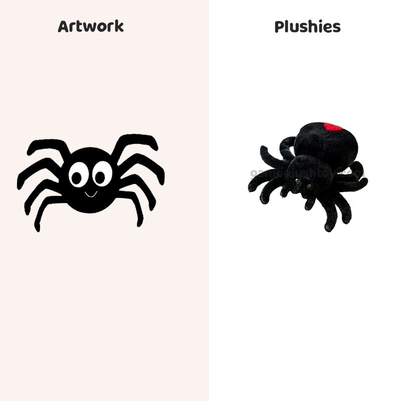 Lifelike Spider Plush Toy Soft Stuffed