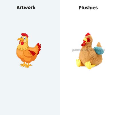 Chicken Plush Toys with Baby Chicks Cute Egg Laying Hen Stuffed Animal For Easter