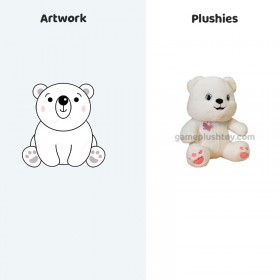 Ours en peluche, doux et moelleux, cadeau d'anniversaire pour enfants et décoration intérieure