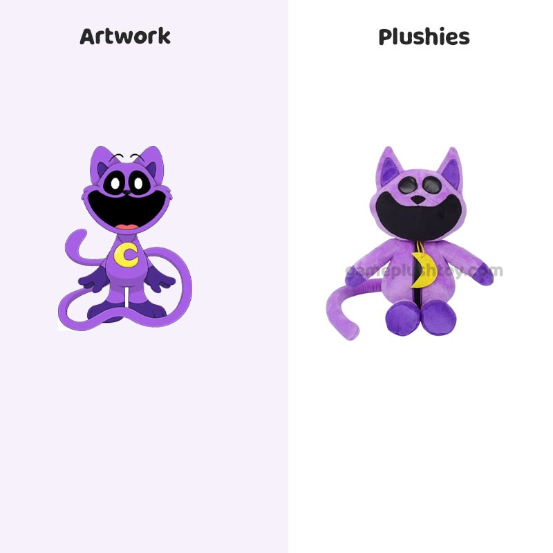 Peluche Animal Souriant, Poupée en Peluche Douce pour Enfants et Collectionneurs