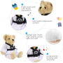 Ours en peluche karatéka, jouet en peluche d'arts martiaux pour enfants
