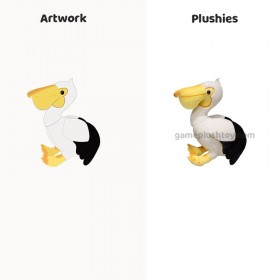 Peluche réaliste, peluche personnalisée, collection d'oiseaux