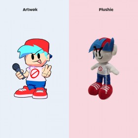 custom handmade cute friday night funkin tricky plush toy for anime fan