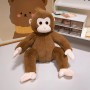 Peluche singe personnalisée, douce et mignonne, oreiller de simulation