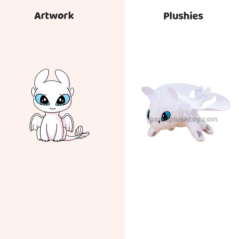 Peluche de dragón desdentado, juguete de peluche personalizado de anime