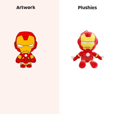 マーベルのぬいぐるみ マーベル アベンジャーズ スパイダーマン＆アイアンマン フィギュア