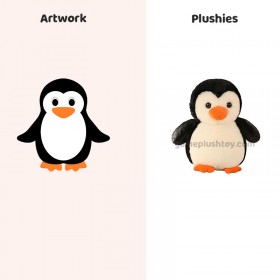 Pingüino de peluche, madre y bebé, animales de peluche, fabricante de juguetes suaves personalizados