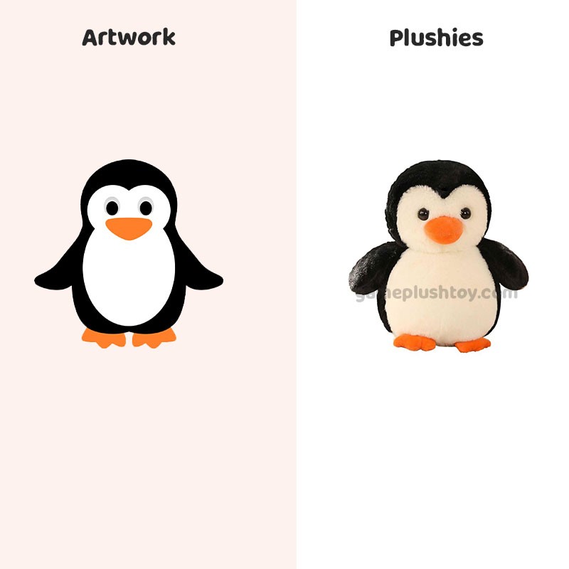 Pingüino de peluche, madre y bebé, animales de peluche, fabricante de juguetes suaves personalizados