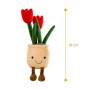 Tulpen-Plüschtier, kreative Nachbildung einer Blume, Plüschpflanze, Plüschtier zur Heimdekoration