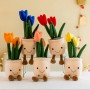 Peluche Tulipe, Plante Fleur Créative et Imprimable pour Décoration Intérieure