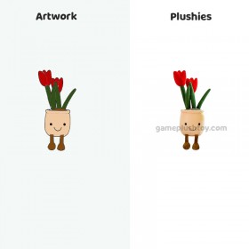 Peluche Tulipe, Plante Fleur Créative et Imprimable pour Décoration Intérieure