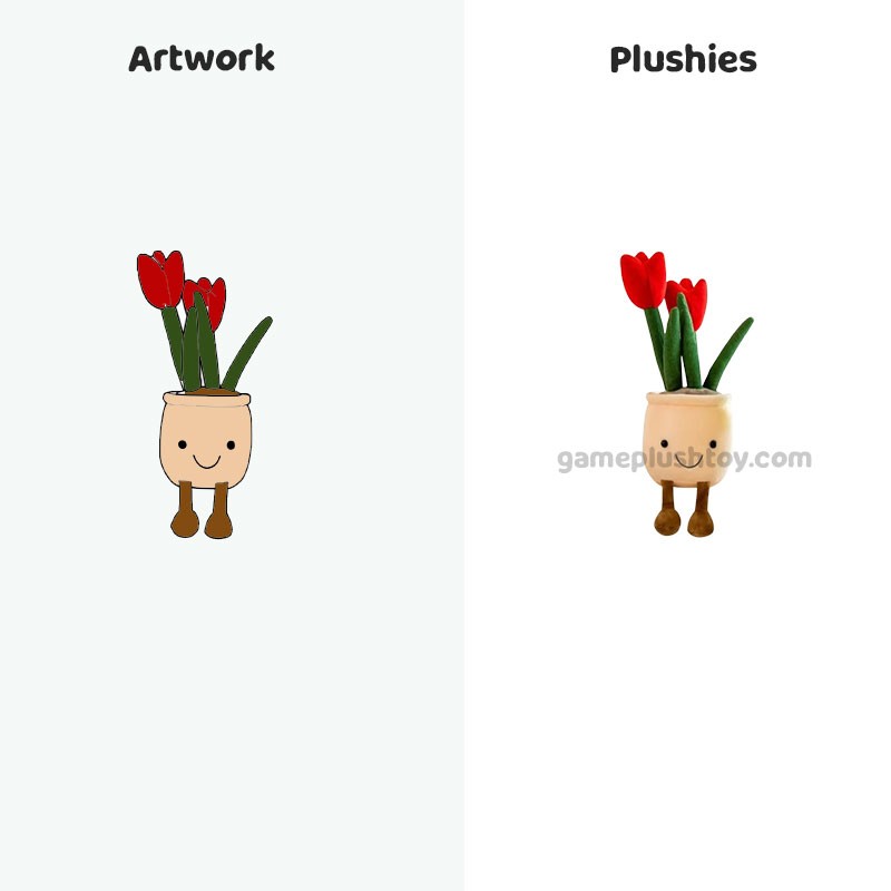 Tulip Plush Toy Creative Simulation Flower Plant Plush Toy for Home Decoration & Gifts