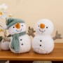 Bonhomme de neige en peluche de 25 cm, jouet câlin idéal pour les cadeaux de Noël