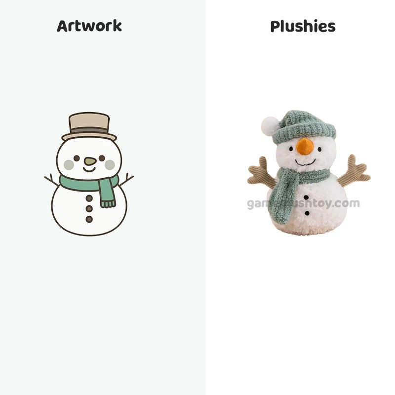 Muñeco de nieve de peluche de 10 pulgadas, ideal para regalar en Navidad.