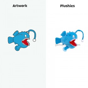 リアルなぬいぐるみ OEM カスタム アニメ アンコウ ぬいぐるみ