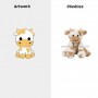 Personalized Stuffed Cow