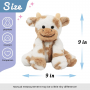 Personalized Stuffed Cow OEM ODM Soft Stuffed Animal Plush with Custom Logo