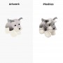 Personalized Stuffed Animal Dog Schnauzer