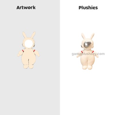 宇宙飛行士のウサギのおもちゃ 柔らかい宇宙ウサギのぬいぐるみ 子供やギフトに最適