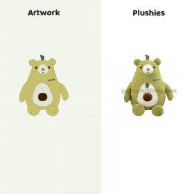 Bear Plush Toy Soft Fashion Avocado Bear Plush Toy Doll in Multiple Sizes For Kids Bear Plush Toy Soft Fashion Avocado Bear Plush