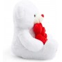 Ours en peluche pour la Saint-Valentin, tenant une rose