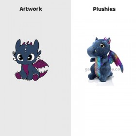 Anime-Dinosaurier-Plüschtier, 25 cm, niedlicher Drache, Stofftierpuppe für Kinder