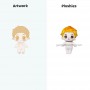 Anime-Figur Plüschpuppe, weiches Plüschtier, K-Pop-Star-Puppe, Plüschtier