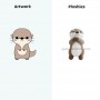 Soft Stuffed Plush Toy Wholesale Custom Lifelike Otter