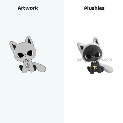 Chat en peluche personnalisé gris, peluche douce pour enfants