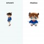 Muñeco de peluche de Detective Conan, personaje de anime de peluche suave para niños